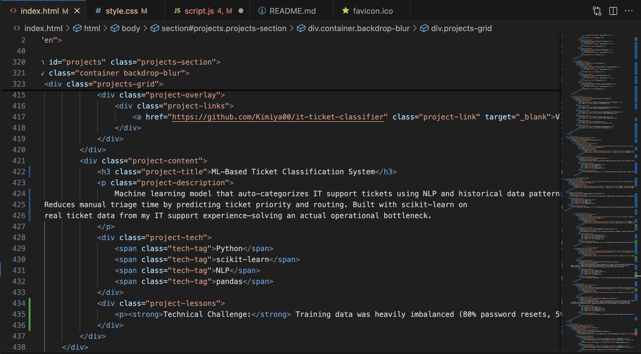 IT Ticket Classifier Project Screenshot