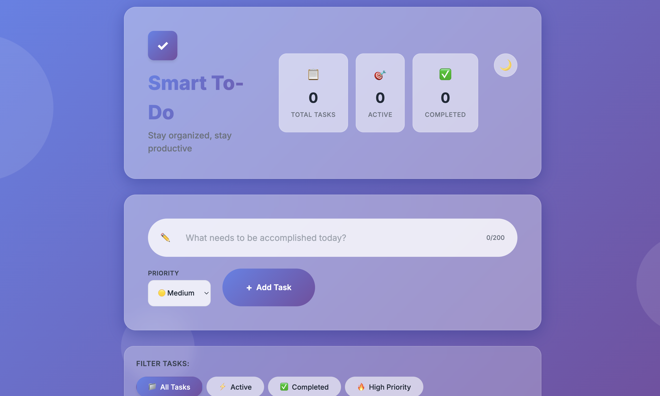 Smart Todo List Project Screenshot